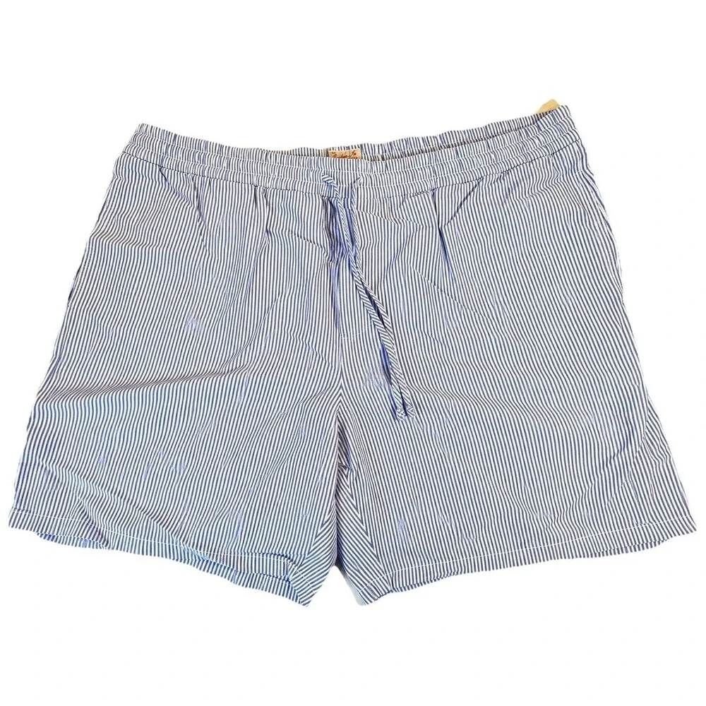J.Crew Lounge Shorts Broken-In Oxford Cloth Striped Mens Size XL Stretch 38